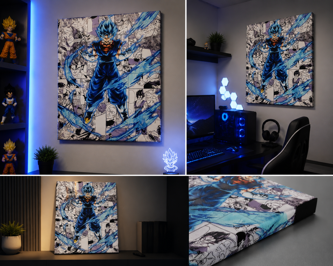Cuadro Canvas Vegito Blue – Dragon Ball Super | Edición Manga Premium