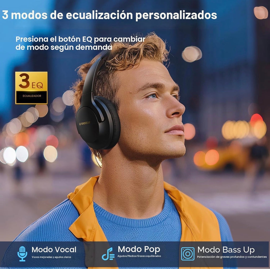YUMONDEAR Auriculares Bluetooth Over Ear