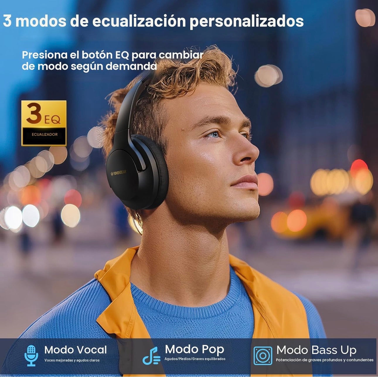 YUMONDEAR Auriculares Bluetooth Over Ear